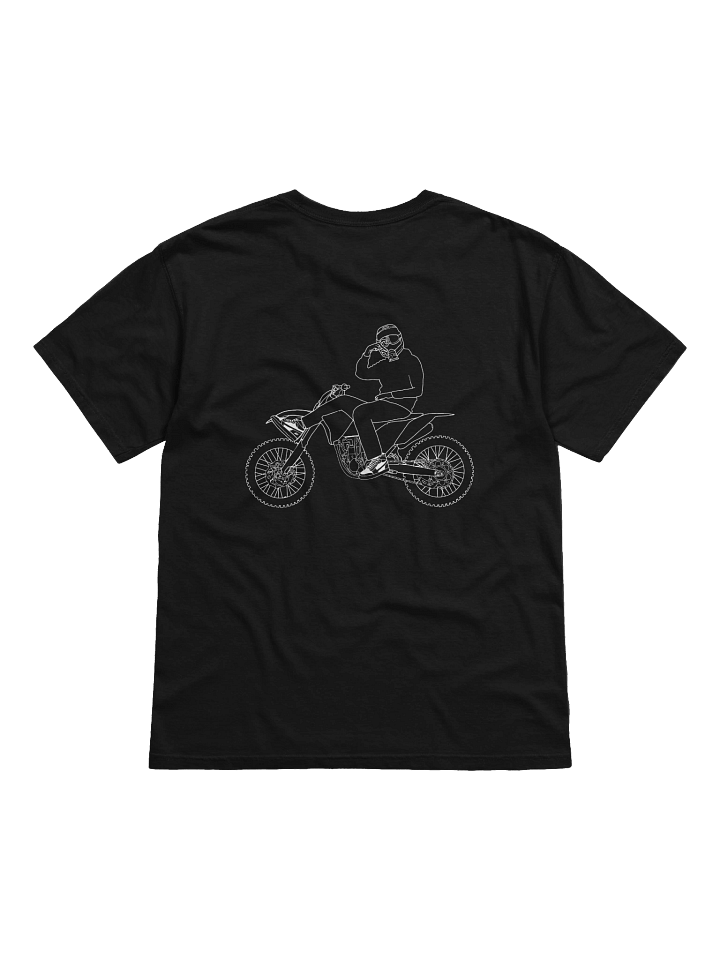 Bike and signature outline (White) | Shirt product image (20)