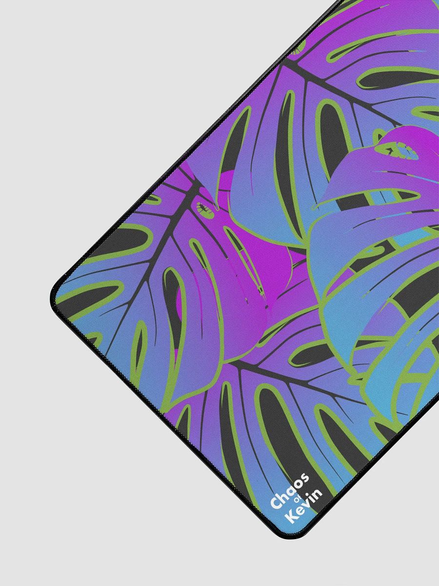 Dark Mode Vibrant Monstara Leaf Desk Mat product image (3)