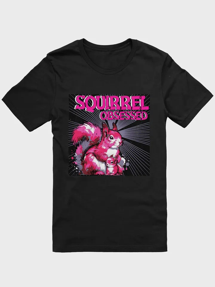 (Faded black) Squirrel Obsessed Illustrated T-Shirt- product image (1)