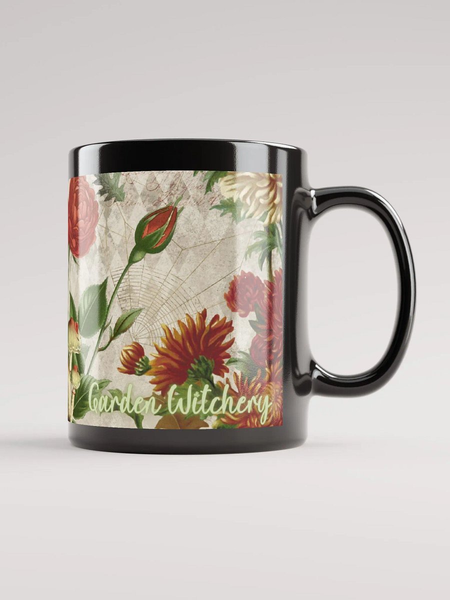 Garden Witchery #1 BLACK GLOSSY MUG product image (1)