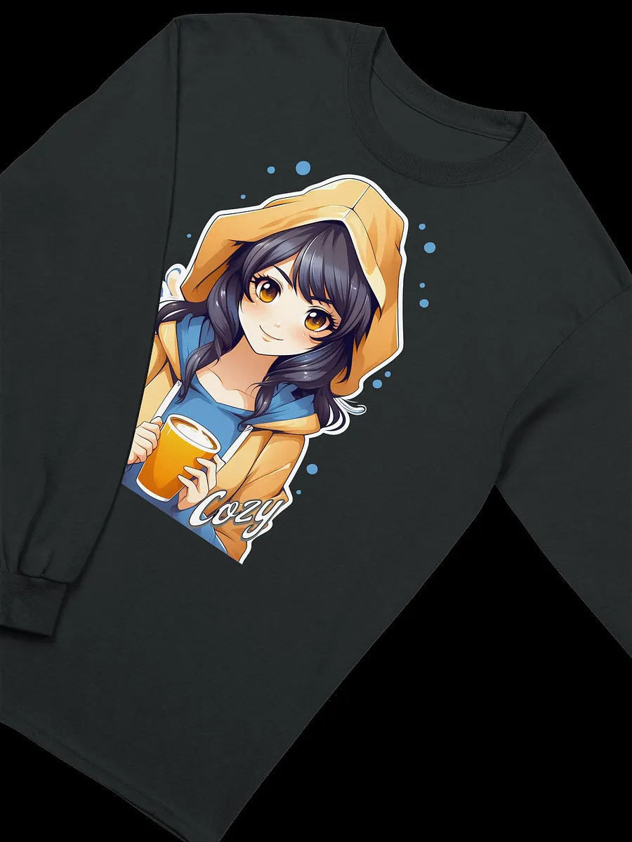 Cozy Kawaii Anime Girl v2 - Gildan Ultra Cotton Unisex Long Sleeve T-Shirt product image (3)