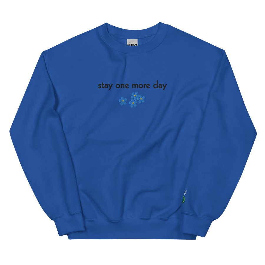 Stay One More Day Embroidered Sweatshirt product image (1)