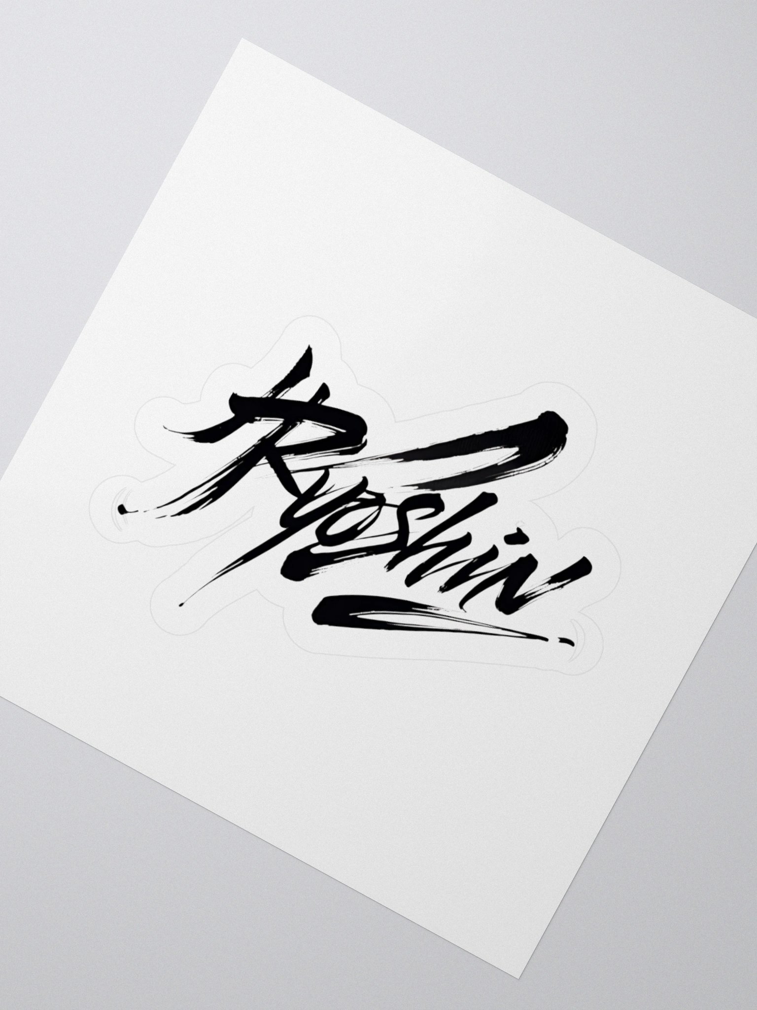 Ryoshin - Brush Script Kiss Cut Sticker product image (4)