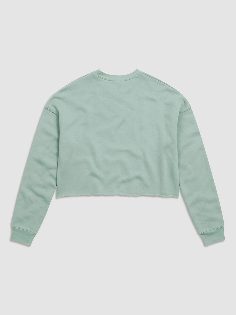 'Just Living My Life' (black text) Crop Sweatshirt product image (2)
