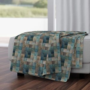 Seamless Pattern - Blue, Brown and Green Checker Pattern product image (4)