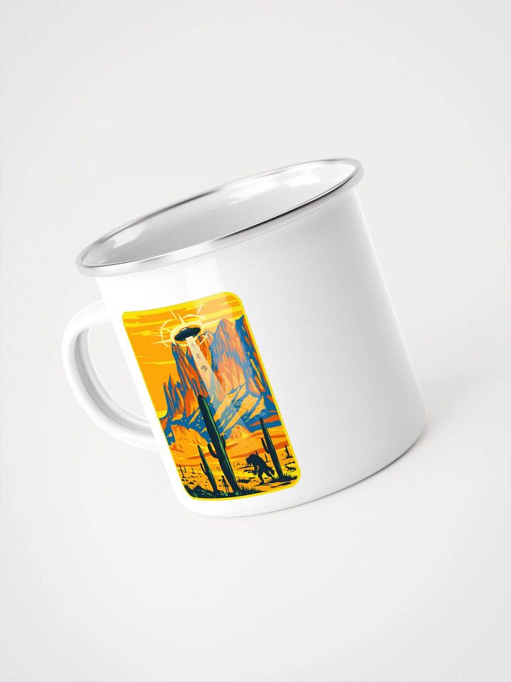 Skinwalker UFO Abduction Enamel Mug product image (1)