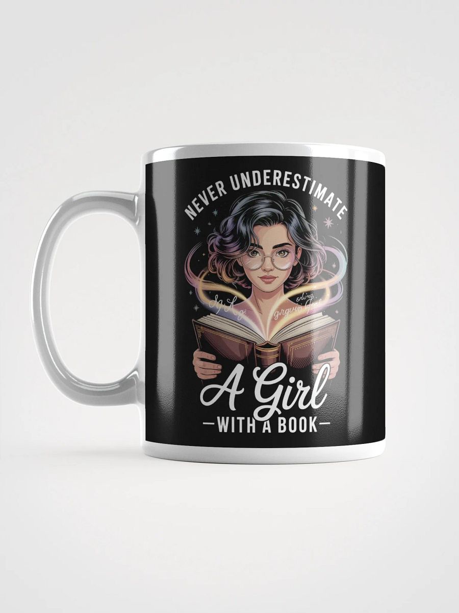 Never Underestimate a Girl with a Book – Empowering Book Lover Mug product image (6)
