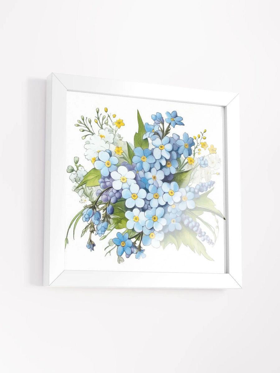 Forget-me-nots Bouquet Watercolor Wall Art product image (23)