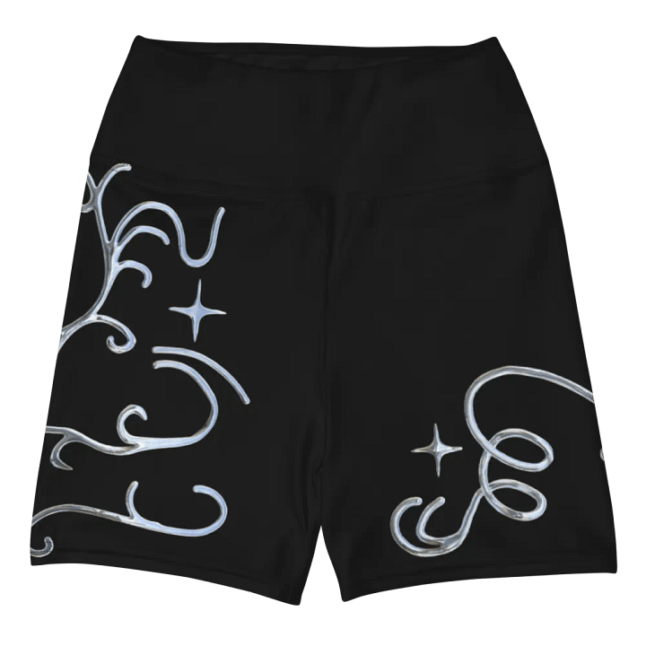 Metallic Whimsy Yoga Shorts product image (1)