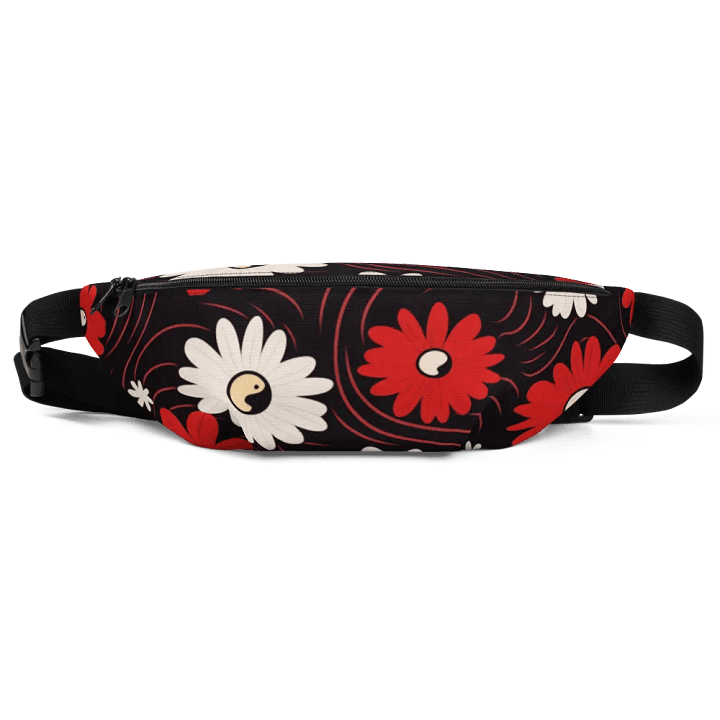 Everyday Essential Fanny Pack 🔴 Red and White Flowers ⚫️ ⚪️ Yin and Yang product image (1)