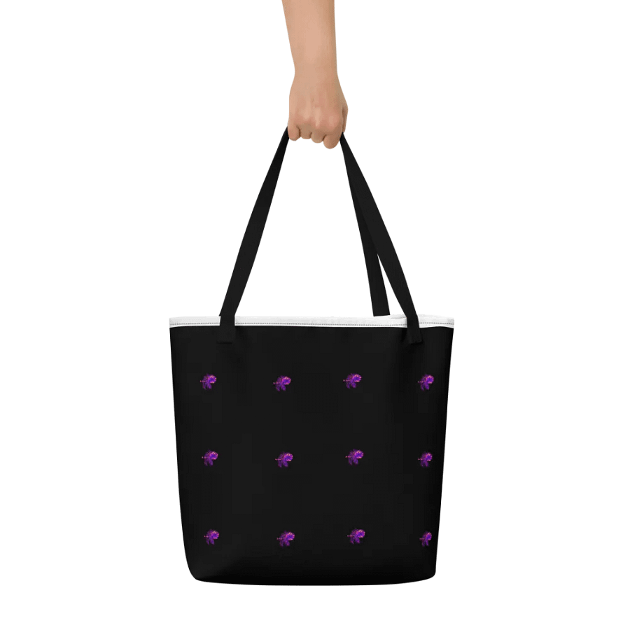 Big printed tote bag with pocket product image (6)