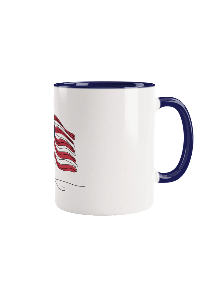 USA Flag Line Art Design Ceramic Mug product image (11)