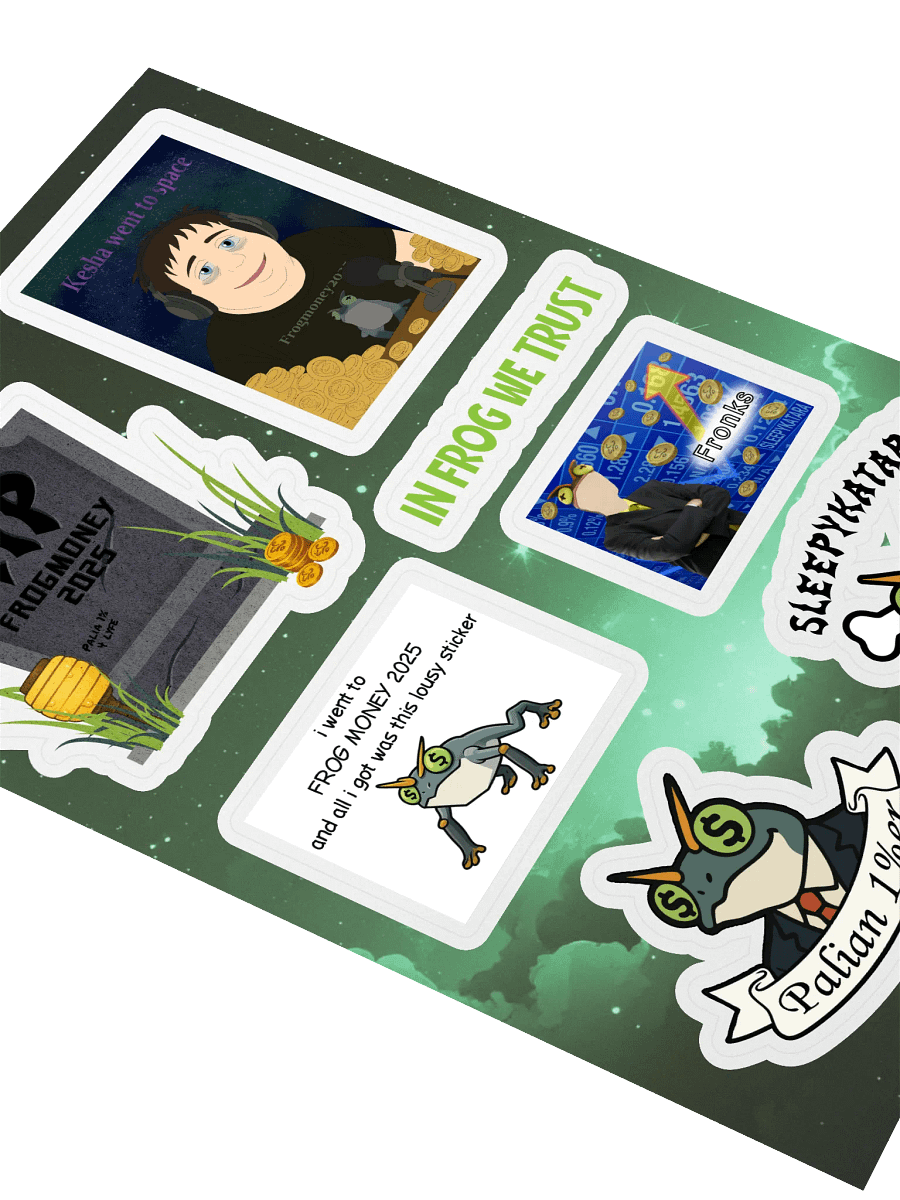 RIP FROGMONEY2025 Sticker Sheet product image (3)