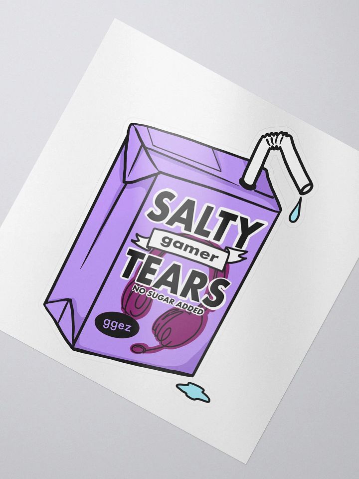 Salty Gamer Tears Sticker product image (2)
