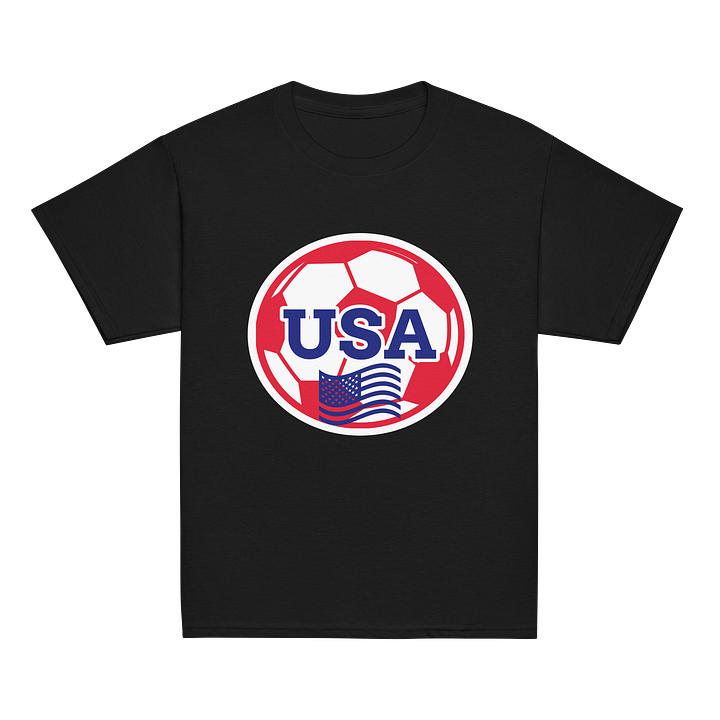Patriotic Soccer USA Youth Tee product image (6)