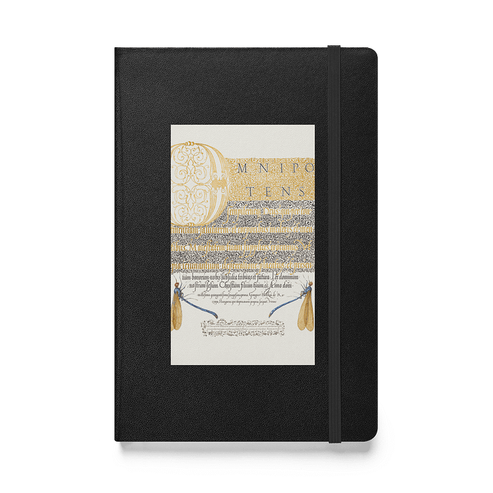 Elaborate Insect Calligraphy Hardcover Journal product image (1)