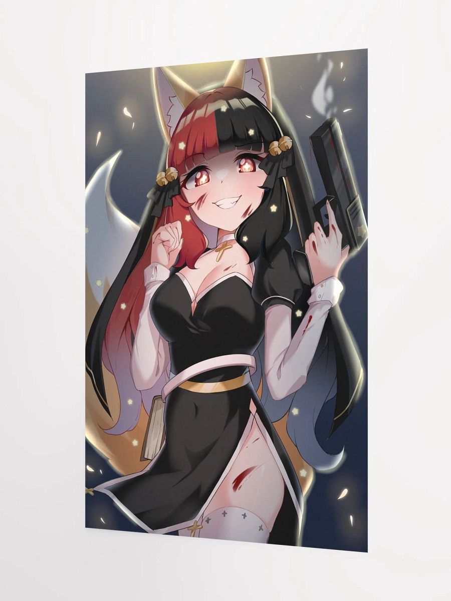 Dark Mode Nun 12x18 Print product image (3)