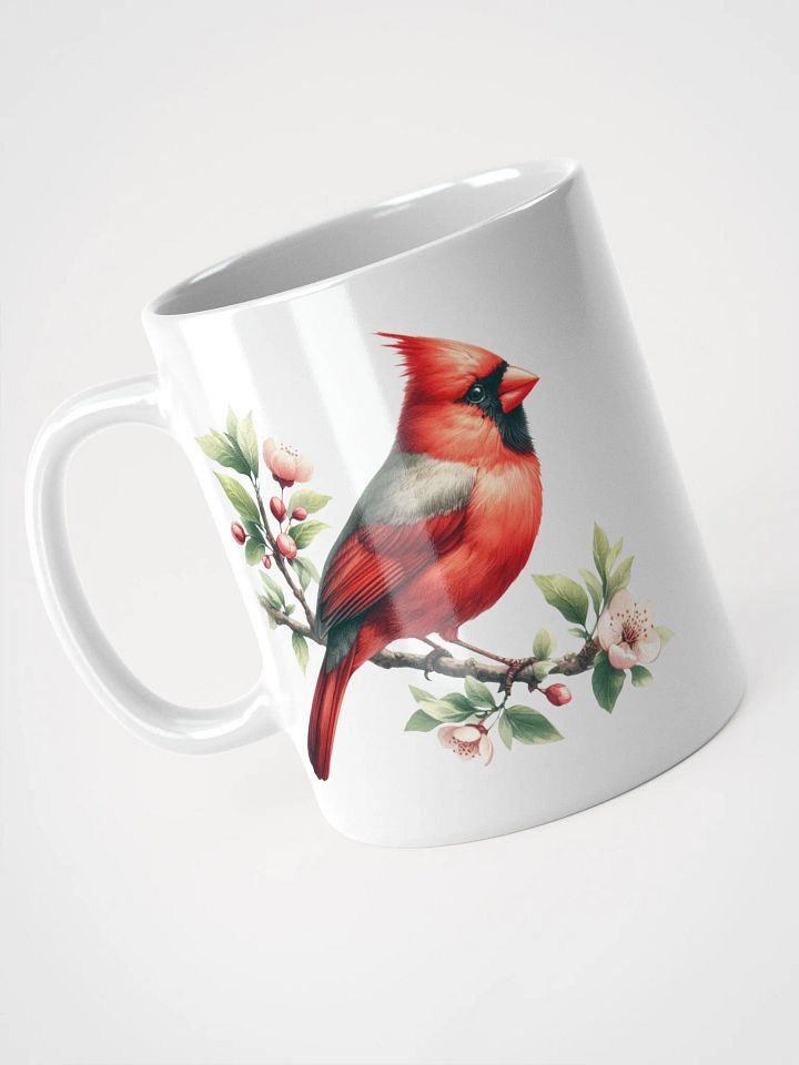 Vivid Cardinals White Glossy Mug product image (2)