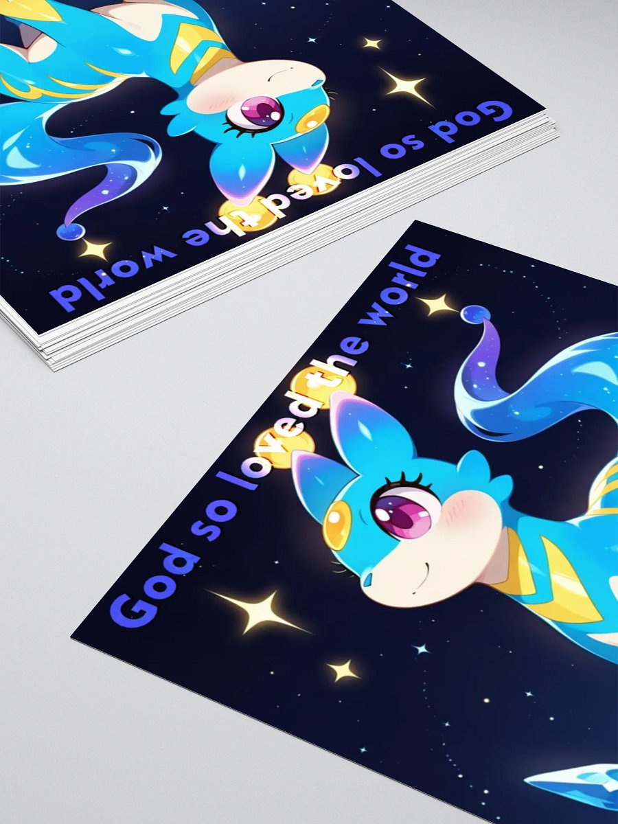 Bible Cuties Elizabeth - God so loved the world Sticker product image (8)