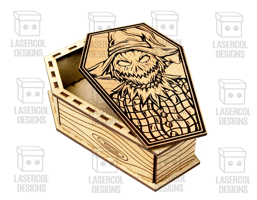Halloween Coffin Boxes Bundle (Set 1-2-3-4) - (2 Sizes) - Laser Cut Files product image (9)