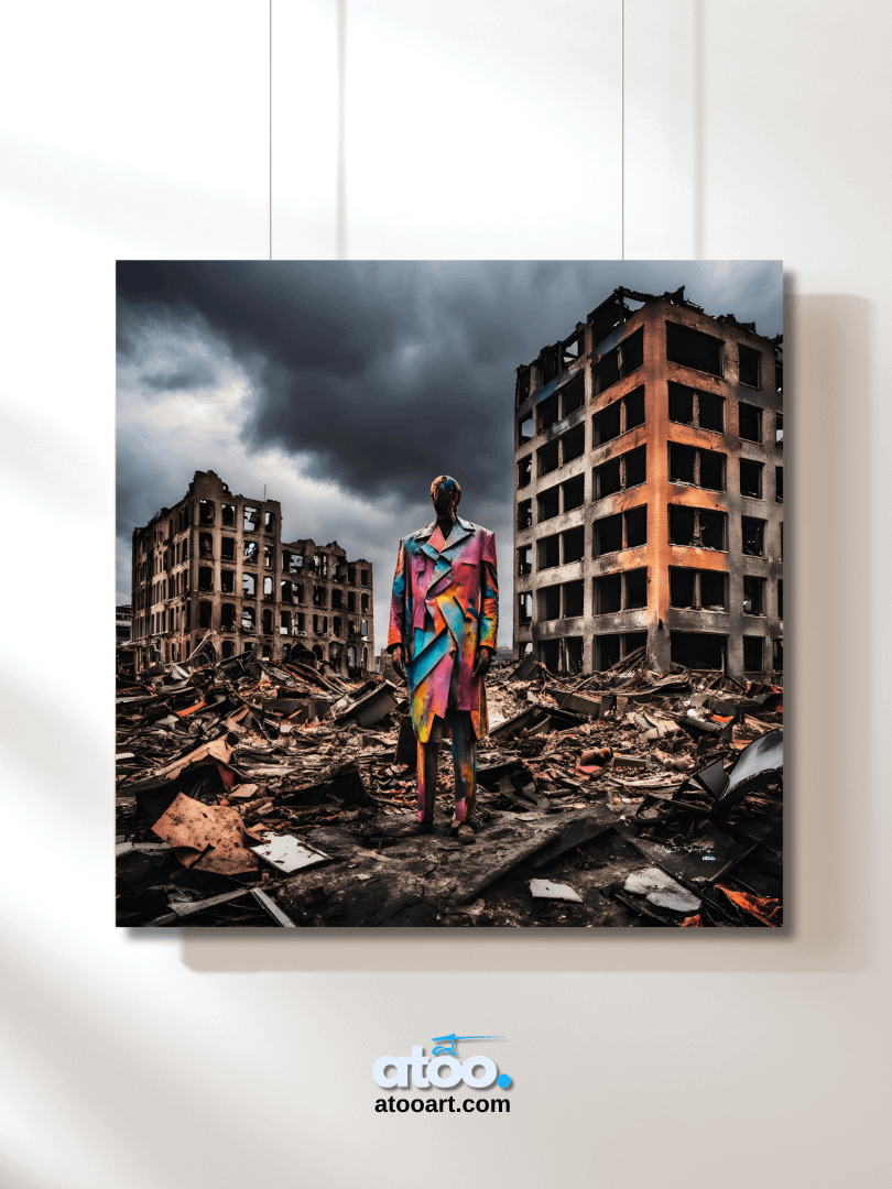Elegy to Humanity - 2 | Canvas Art Painting product image (3)