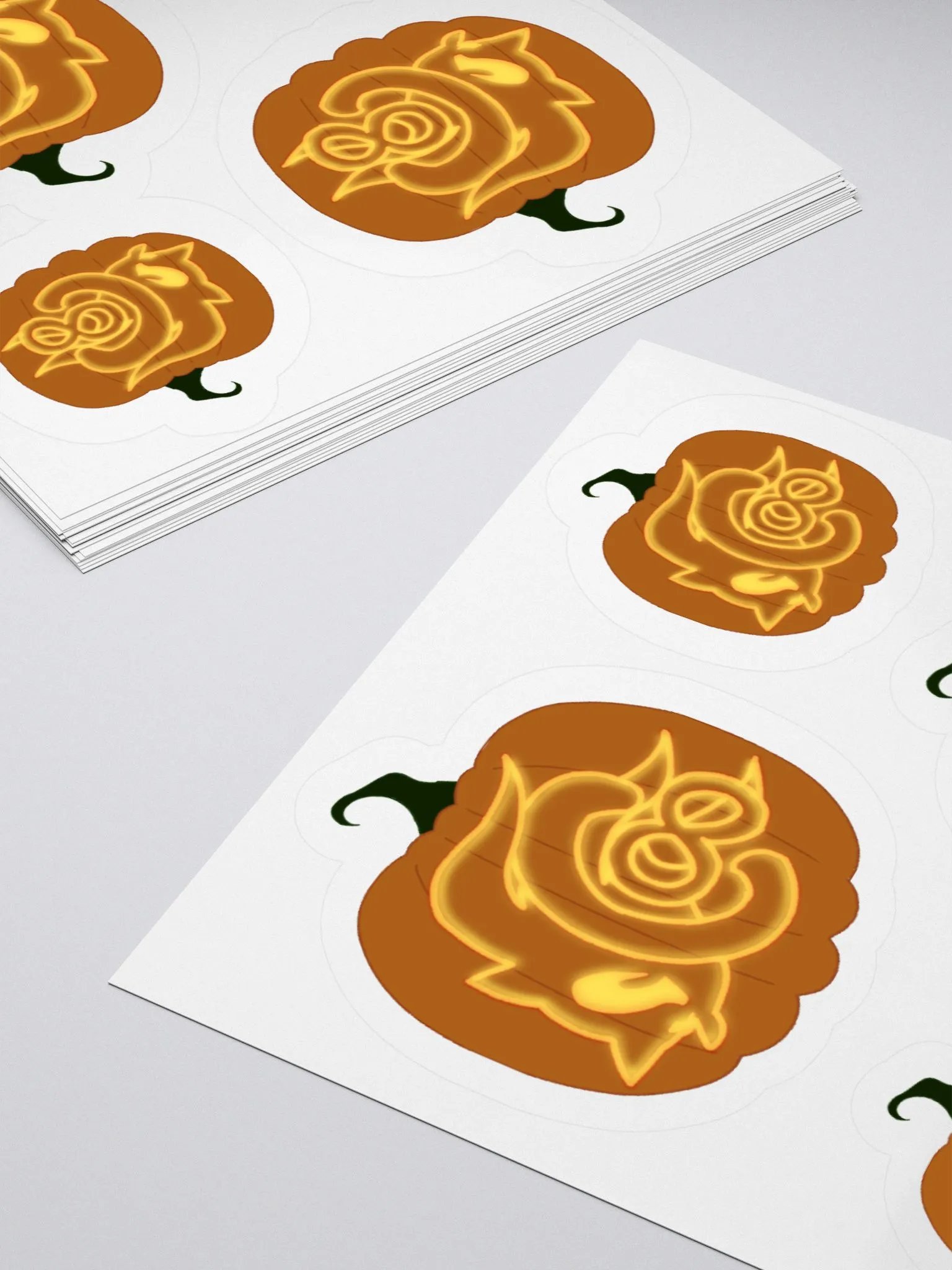 Pumpkin Logo Kiss Cut Sticker Sheet product image (10)