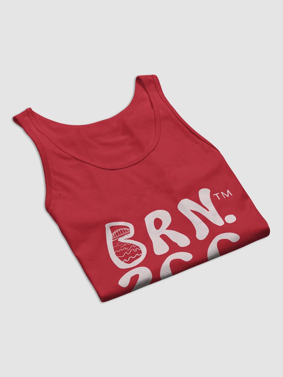 Cape Classic Tank | BRN.2C.C.™ | Men’s Jersey Tank Top | BOURNE to Flex™ | White Logos product image (8)