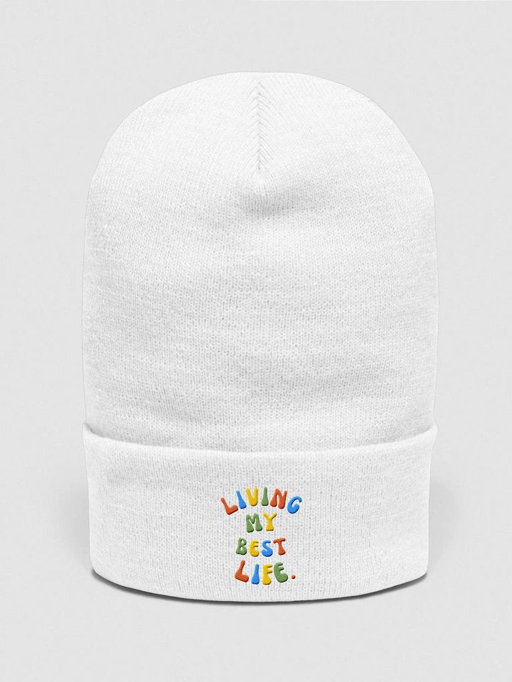 Living my Best Life: Colorful Embroidered Hat product image (1)