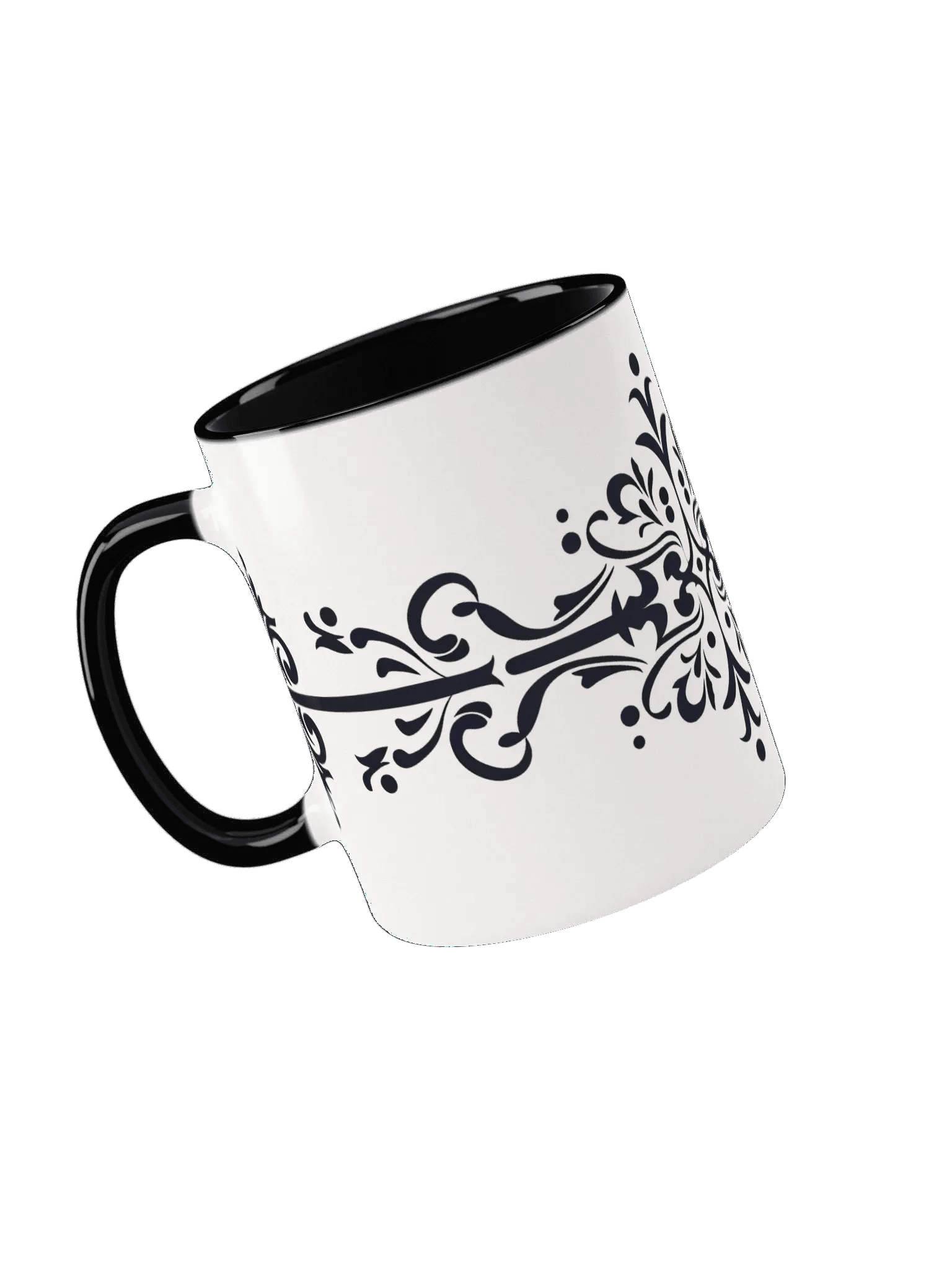 Elegant Floral Divider Ceramic Mug product image (4)