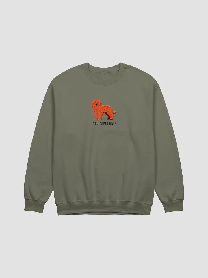 Zero Fluffs Given Sweatshirt (Embroidered) of a Cockapoo(Red) product image (7)