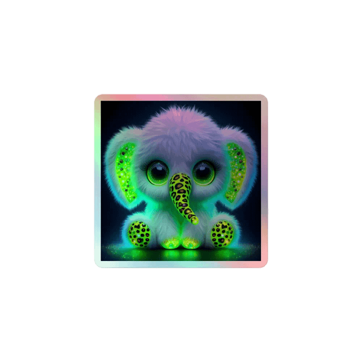 Glowing Elephant Sticker product image (1)