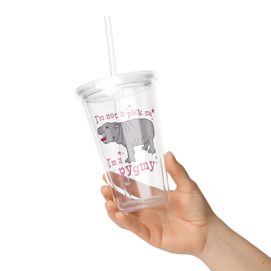 I'm a Pygmy Clear Tumbler | Moo Deng Inspired Merch product image (3)