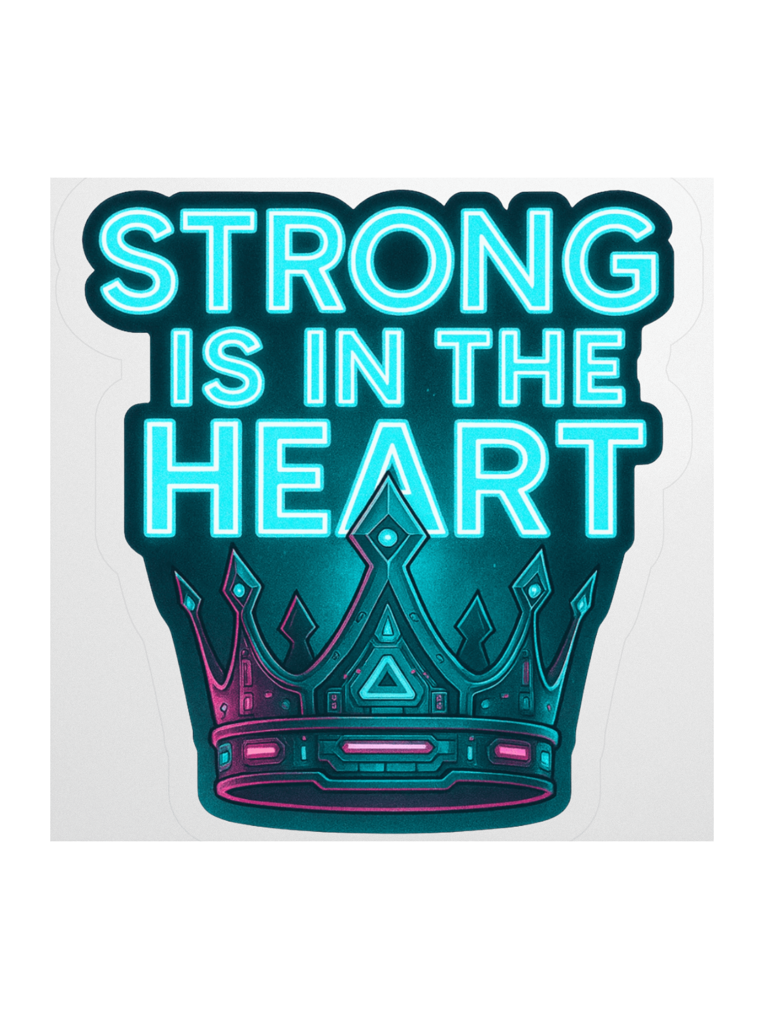 Strong is in the Heart Sticker product image (2)