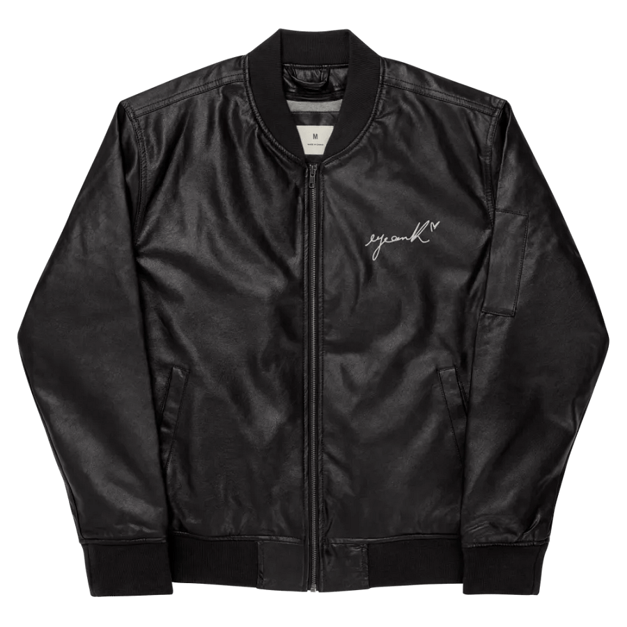 EYEAMKI Black Bomber Jacket product image (1)