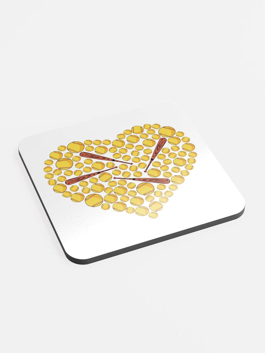 Pure Heart Softball Home Run Cork Coaster product image (3)