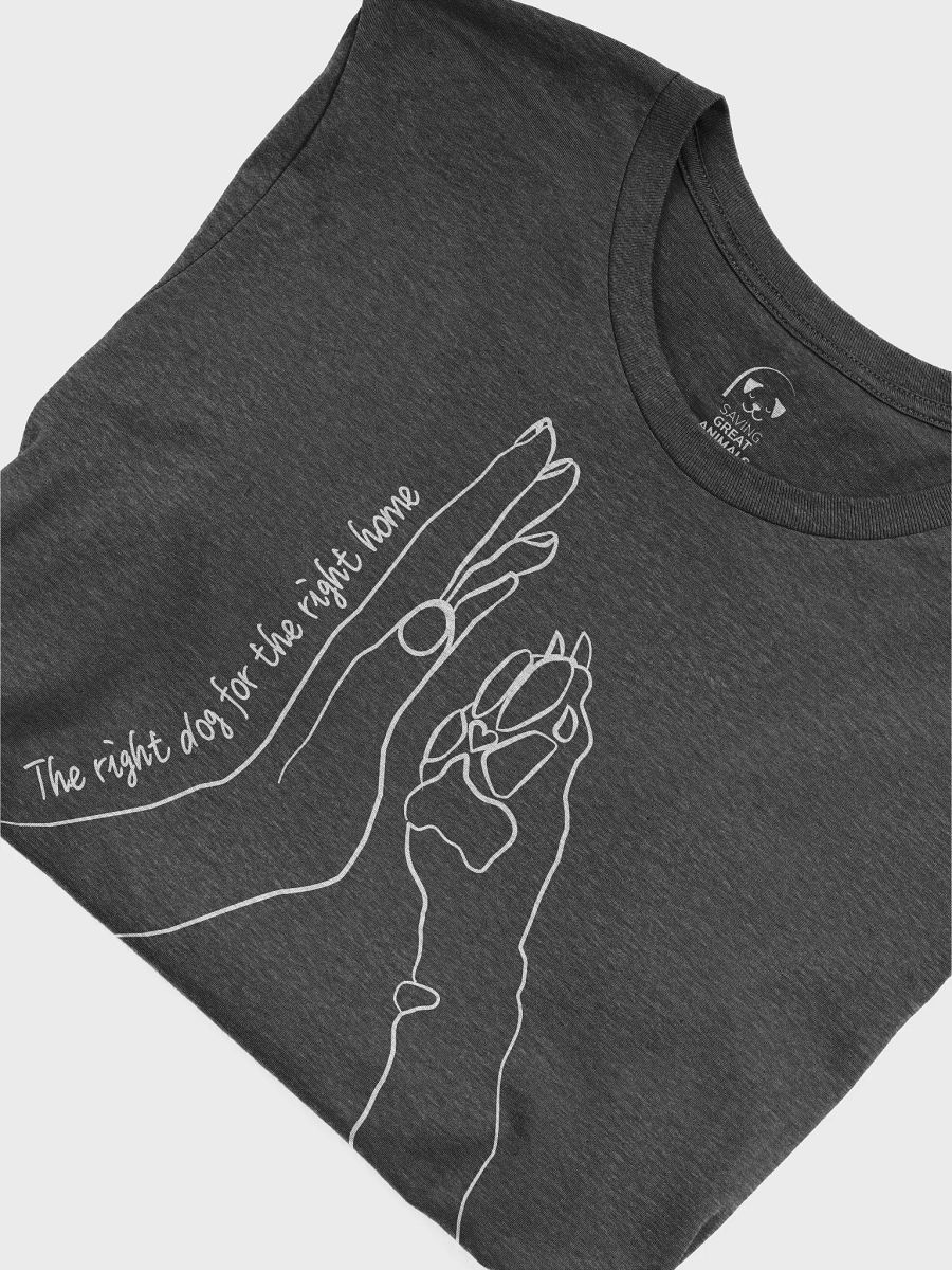 Hand to Paw - Unisex T-Shirt - Dark Gray product image (3)