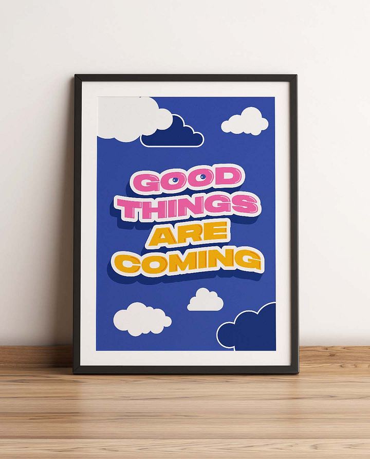 Good Things Quote Affirmation Printable Wall Art Decor - Instant Download product image (1)