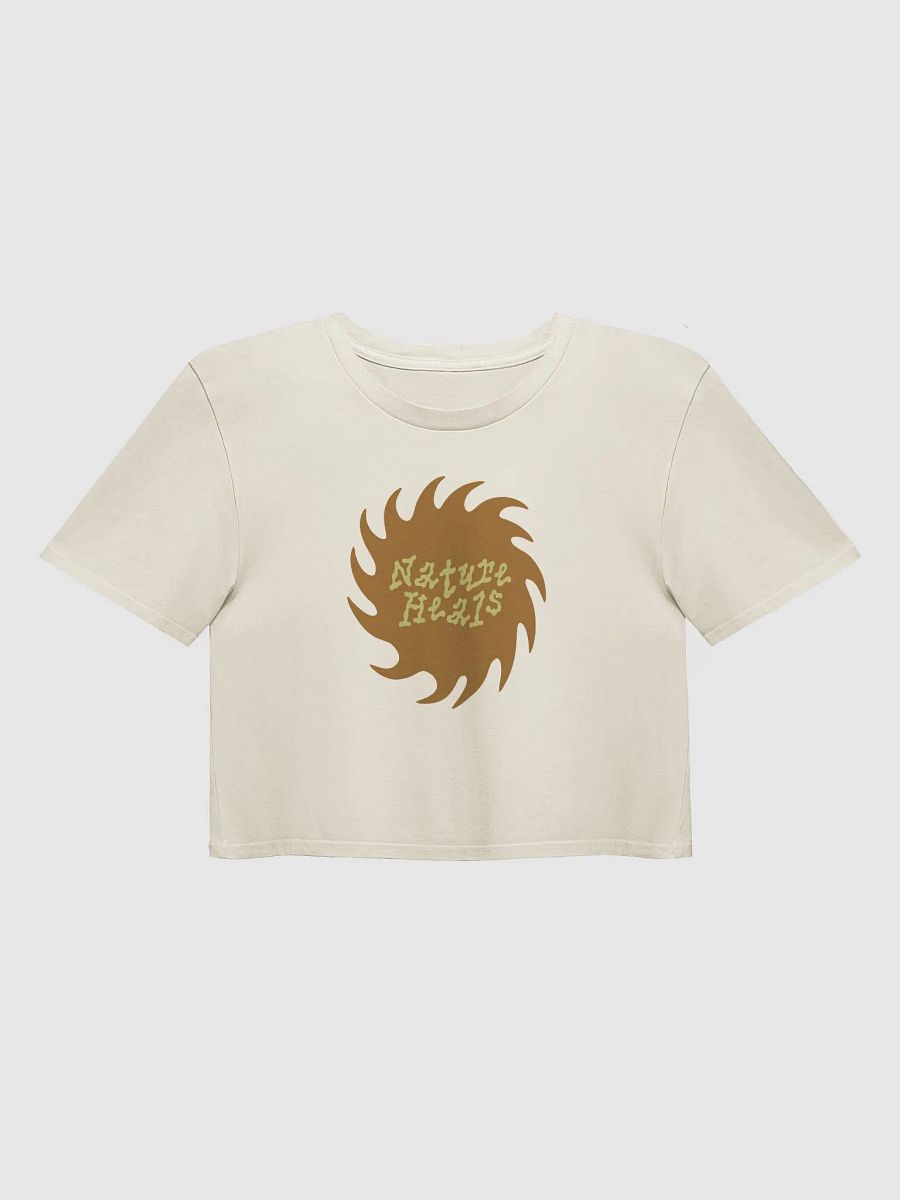 Vintage Inspired Nature Heals Women's Crop Top for Natural Lovers product image (3)