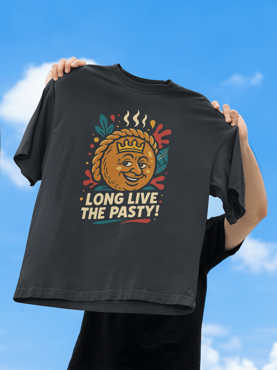 Long Live the Pasty! - Cornwall Oversized Faded T-Shirt product image (10)