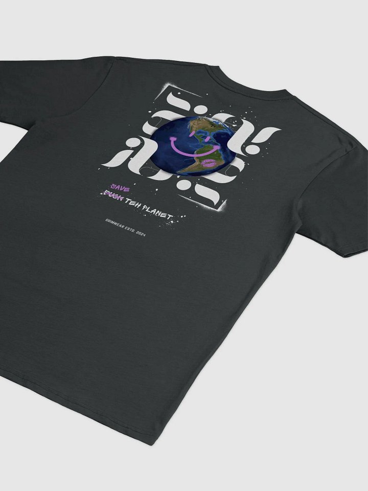 "Earth" by Grim - Black Heavyweight T-Shirt product image (1)