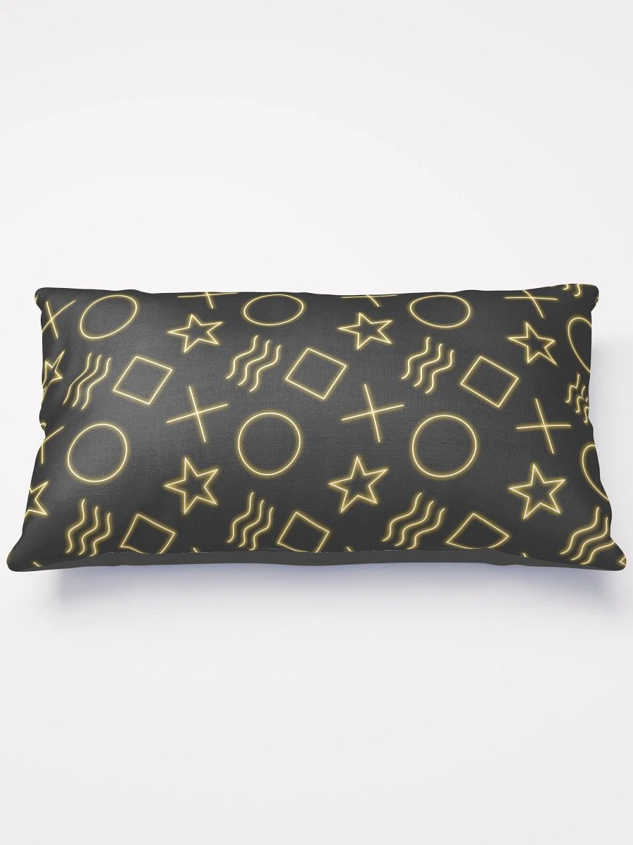 ESP Card Pattern Half-Print Solid Back Pillow—Goldie Edition product image (2)