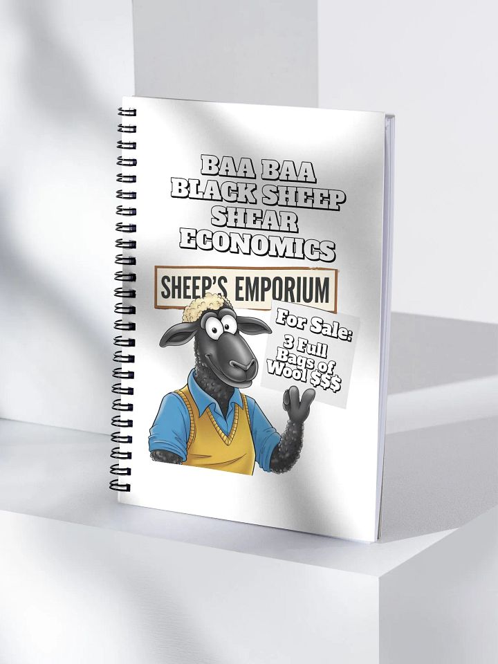 Baa Baa Black Sheep - The Entrepreneur - Funny Spiral Notebook product image (1)