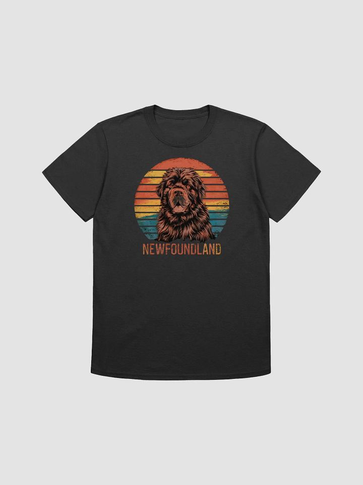 Retro Newfoundland Dog T-Shirt for Men and Women - Vintage Breed Print product image (1)