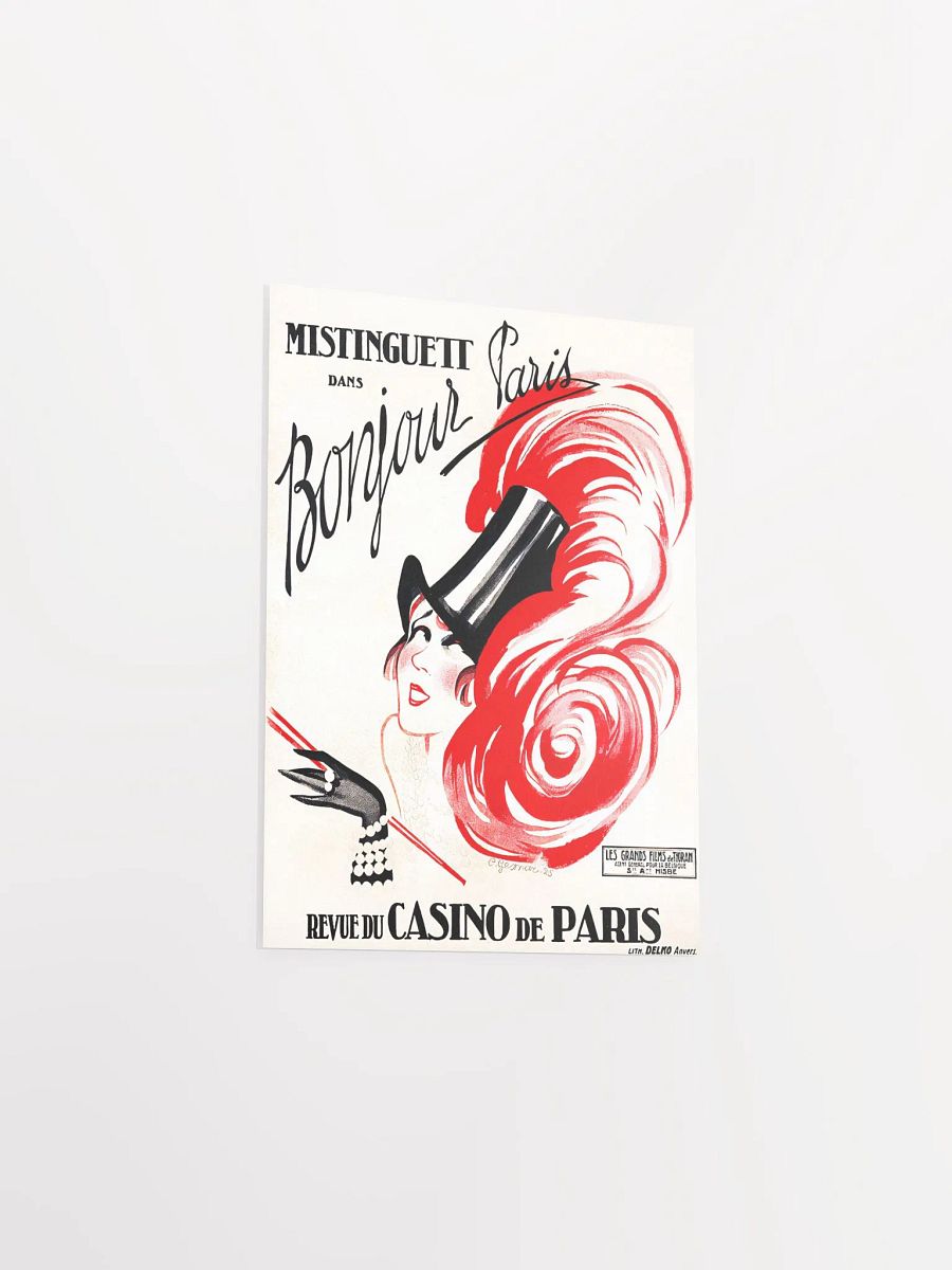 Vintage 1925 Caberet Mistinguett Poster Unframed product image (9)