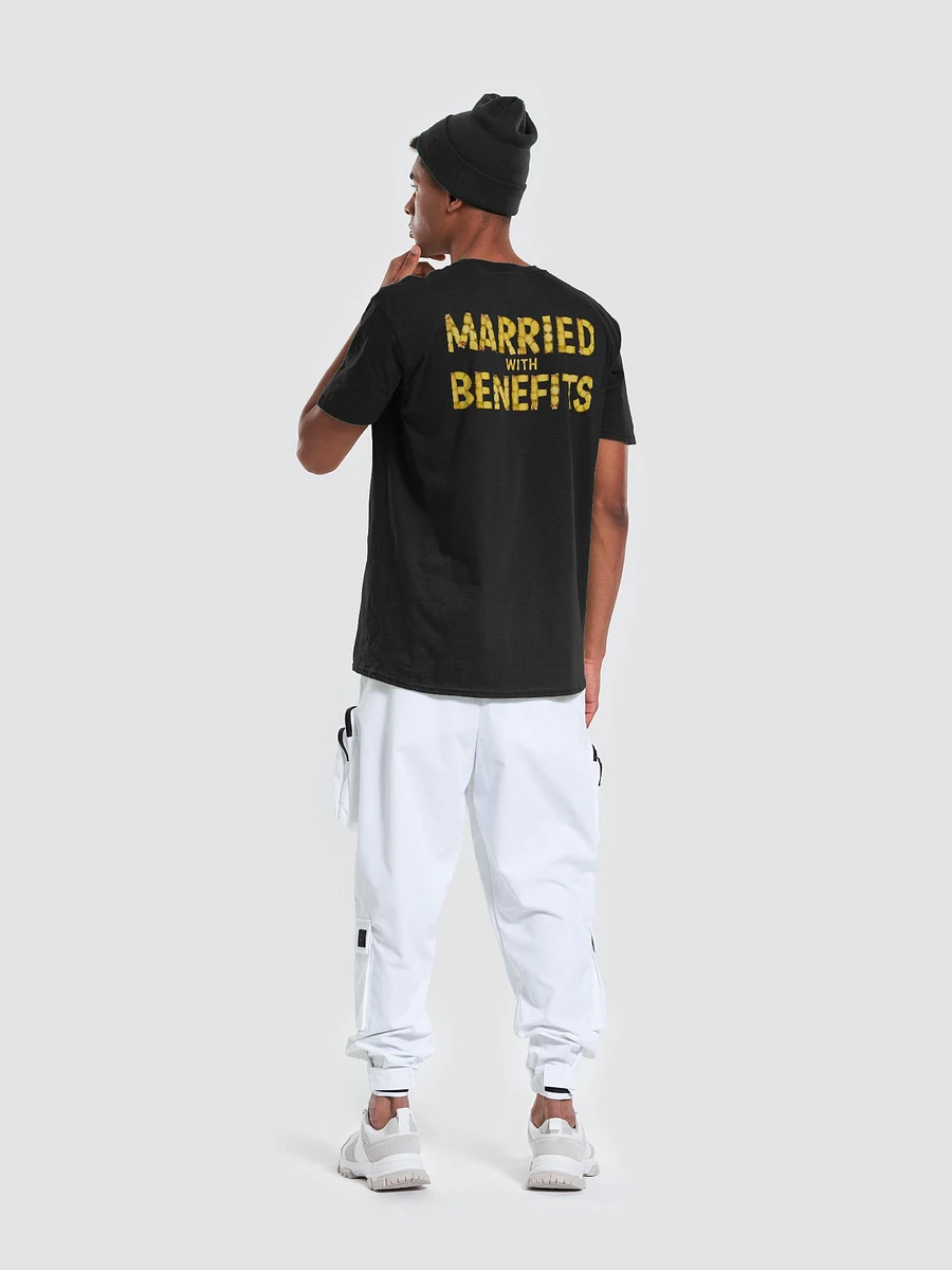 Married With Benefits Pineapple Writing back print Tee product image (29)