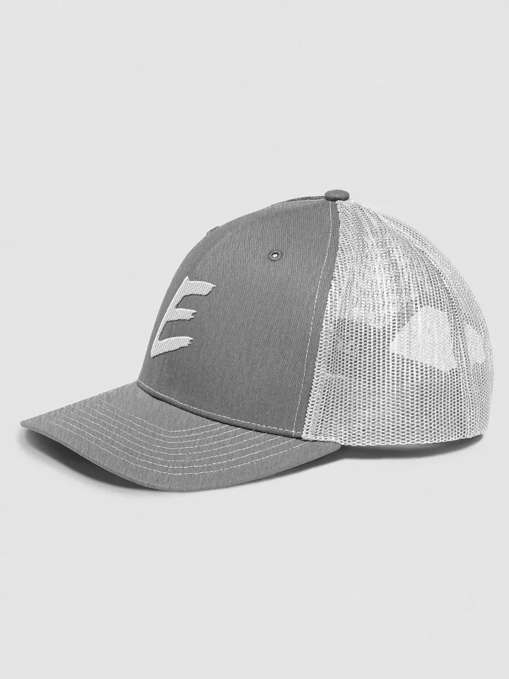 E Trucker Cap Grey/White product image (2)