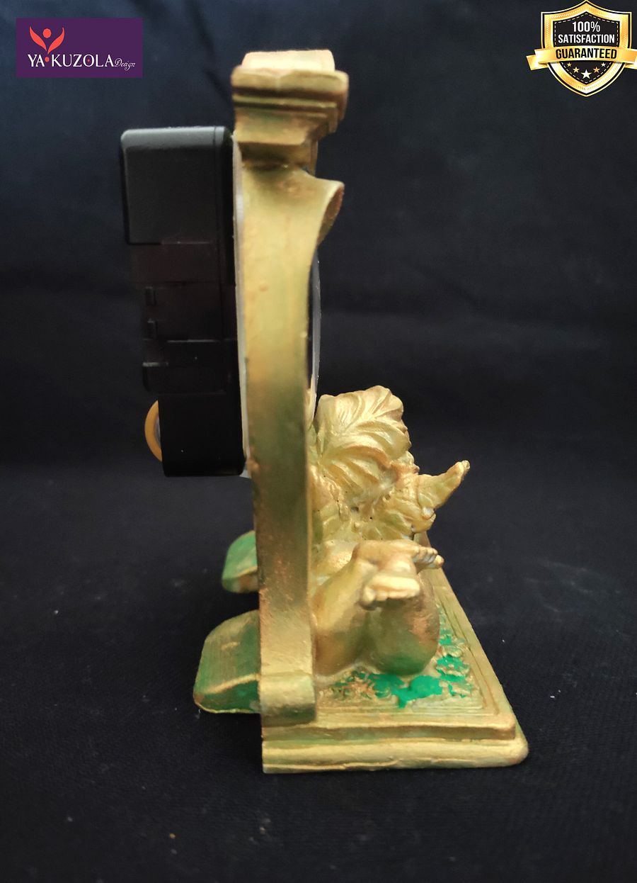 Relógio anjo, anjo dourado verde, decoração quarto product image (8)