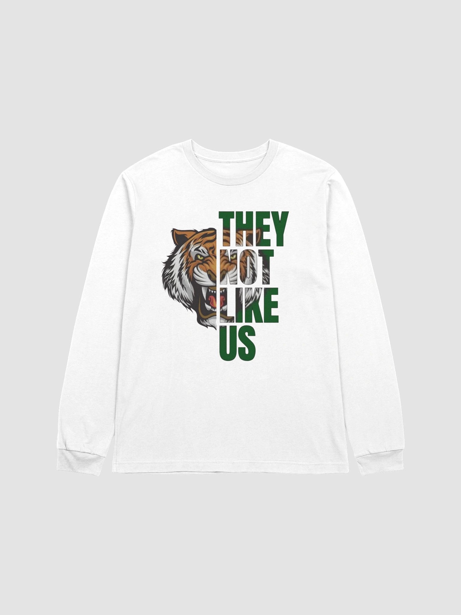 Fierce Tiger Statement Long Sleeve T-Shirt product image (1)