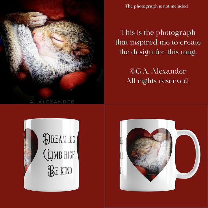 Baby Squirrel Wildlife Photography Mug product image (1)