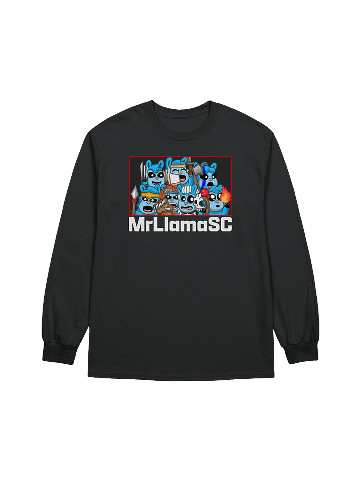 MrLlamaSC Llama Family Long Sleeve T-Shirt product image (1)